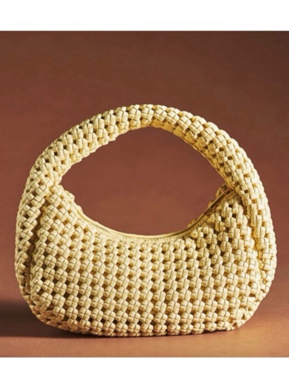 Anthropologie Yellow Knotted Inez Bag